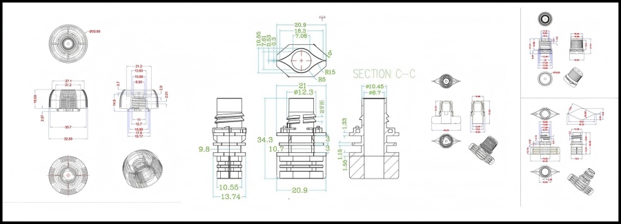 8.0mm~16mm stand up pouch spout cap 8.0mm~16mm stand up pouch spout cap